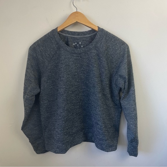 A.P.C. x Outdoor Voices Sweat Running Crew in Charcoal - Picture 3 of 7